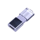 USB 2.0- флешка промо на 16 Гб прямоугольной формы, выдвижной механизм для нанесения логотипа