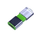 USB 2.0- флешка промо на 32 Гб прямоугольной формы, выдвижной механизм для нанесения логотипа