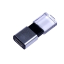 USB 2.0- флешка промо на 32 Гб прямоугольной формы, выдвижной механизм для нанесения логотипа