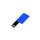USB 2.0- флешка на 16 Гб в виде пластиковой карточки для нанесения логотипа