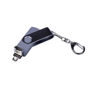 USB 2.0/micro USB/Type-C- флешка на 16 Гб c поворотным механизмом для нанесения логотипа