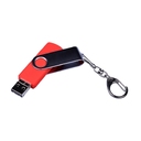 USB 2.0/micro USB/Type-C- флешка на 16 Гб c поворотным механизмом для нанесения логотипа