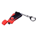 USB 2.0/micro USB/Type-C- флешка на 16 Гб c поворотным механизмом для нанесения логотипа