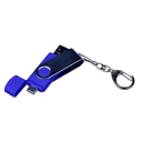 USB 2.0/micro USB/Type-C- флешка на 16 Гб c поворотным механизмом для нанесения логотипа