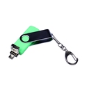 USB 2.0/micro USB/Type-C- флешка на 16 Гб c поворотным механизмом для нанесения логотипа