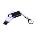USB 2.0/micro USB/Type-C- флешка на 16 Гб c поворотным механизмом для нанесения логотипа