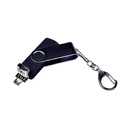 USB 2.0/micro USB/Type-C- флешка на 16 Гб c поворотным механизмом для нанесения логотипа