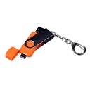 USB 2.0/micro USB/Type-C- флешка на 16 Гб c поворотным механизмом для нанесения логотипа