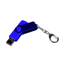 USB 2.0/micro USB/Type-С- флешка на 16 Гб 3-в-1 с поворотным механизмом для нанесения логотипа