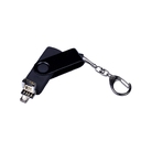 USB 2.0/micro USB/Type-С- флешка на 16 Гб 3-в-1 с поворотным механизмом для нанесения логотипа