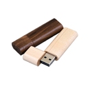 USB 2.0- флешка на 16 Гб эргономичной прямоугольной формы с округленными краями для нанесения логотипа
