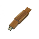 USB 2.0- флешка на 16 Гб прямоугольной формы с раскладным корпусом для нанесения логотипа
