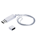 USB 2.0- флешка на 32 Гб в виде металлического слитка для нанесения логотипа