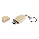 USB 3.0- флешка на 128 Гб овальной формы и колпачком с магнитом для нанесения логотипа
