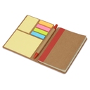Блокнот А6 «Write and stick» с ручкой и набором стикеров для нанесения логотипа