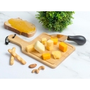 Набор для сыра из бамбука «Pecorino» для нанесения логотипа