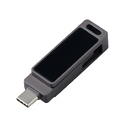 USB3.0/ Type-C флешка 2в1 на 32 ГБ «Спинлайт» с подсветкой для нанесения логотипа