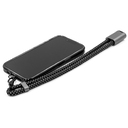 Ремешок-держатель для телефона с зарядным кабелем USB-C - USB-C «Lany Wristband Charge Eco» для нанесения логотипа