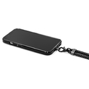 Ремешок-держатель для телефона с зарядным кабелем USB-C - USB-C «Lany Wristband Charge Eco» для нанесения логотипа