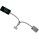 Ремешок-держатель для телефона с зарядным кабелем USB-C - USB-C «Lany Wristband Charge Eco» для нанесения логотипа