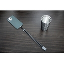 Ремешок-держатель для телефона с зарядным кабелем USB-C - USB-C «Lany Wristband Charge Eco» для нанесения логотипа