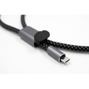 Ремешок-держатель для телефона с зарядным кабелем USB-C - USB-C «Lany Wristband Charge Eco» для нанесения логотипа