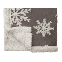 Плед Snowflake новогодний с капюшоном для нанесения логотипа