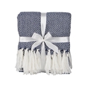 Плед акриловый с белой бахромой «Tassel» для нанесения логотипа