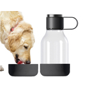 Бутылка для воды 2-в-1 «Dog Bowl Bottle» со съемной миской для питомцев, 1500 мл для нанесения логотипа