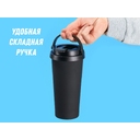 Вакуумная термокружка «Grant», soft-touch, тубус для нанесения логотипа