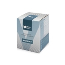 Стеклянный стакан с силиконовой крышкой и манжетой «Monday» для нанесения логотипа