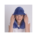 Подушка для путешествий с эффектом памяти, с капюшоном «Hooded Tranquility Pillow» для нанесения логотипа