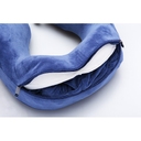 Подушка для путешествий с эффектом памяти, с капюшоном «Hooded Tranquility Pillow» для нанесения логотипа