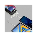 Внешний аккумулятор с дисплеем и встроенными кабелями VA2210, 10000 mAh для нанесения логотипа