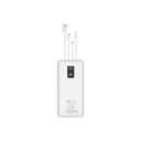Внешний аккумулятор с дисплеем и встроенными кабелями VA2220, 20000 mAh для нанесения логотипа
