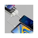 Внешний аккумулятор с дисплеем и встроенными кабелями VA2220, 20000 mAh для нанесения логотипа