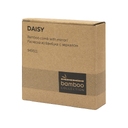 Расческа с зеркалом «Daisy» из бамбука для нанесения логотипа