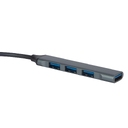 USB-хаб «Link» с коннектором 2-в-1 USB-C и USB-A, 2.0/3.0 для нанесения логотипа