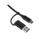USB-хаб «Link» с коннектором 2-в-1 USB-C и USB-A, 2.0/3.0 для нанесения логотипа