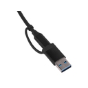 USB-хаб «Link» с коннектором 2-в-1 USB-C и USB-A, 2.0/3.0 для нанесения логотипа