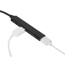 USB-хаб «Link» с коннектором 2-в-1 USB-C и USB-A, 2.0/3.0 для нанесения логотипа