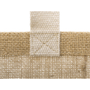 Сумка Jute джутовая с широким дном и карманом для нанесения логотипа