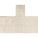 Складная сумка Jute из хлопка и джута с карманом для нанесения логотипа