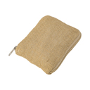Складная сумка Jute из хлопка и джута с карманом для нанесения логотипа