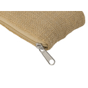 Складная сумка Jute из хлопка и джута с карманом для нанесения логотипа