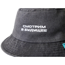 Панама «Дерек» из хлопка с термотрансфером и лейблом для нанесения логотипа
