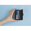 Футляр "Trust" для банковских карт и визиток с RFID - защитой от считывания данных, серебристый для нанесения логотипа