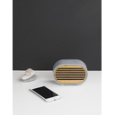 Bluetooth-колонка "Stonehenge" 5Вт с беспроводным зарядным устройством, камень/бамбук для нанесения логотипа