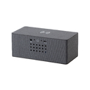 Bluetooth колонка "Cool Gray" с двумя динамиками (2х3Вт) и беспроводным зарядным устройством, переработанный пластик (RPET) для нанесения логотипа
