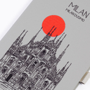 Блокнот "Парма_Duomo Milan", формат А5 для нанесения логотипа